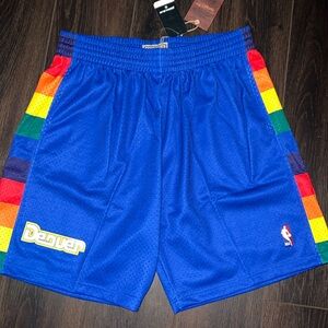 Mitchell & Ness NBA Swingman Road Shorts - Nuggets, 91-92, *New*